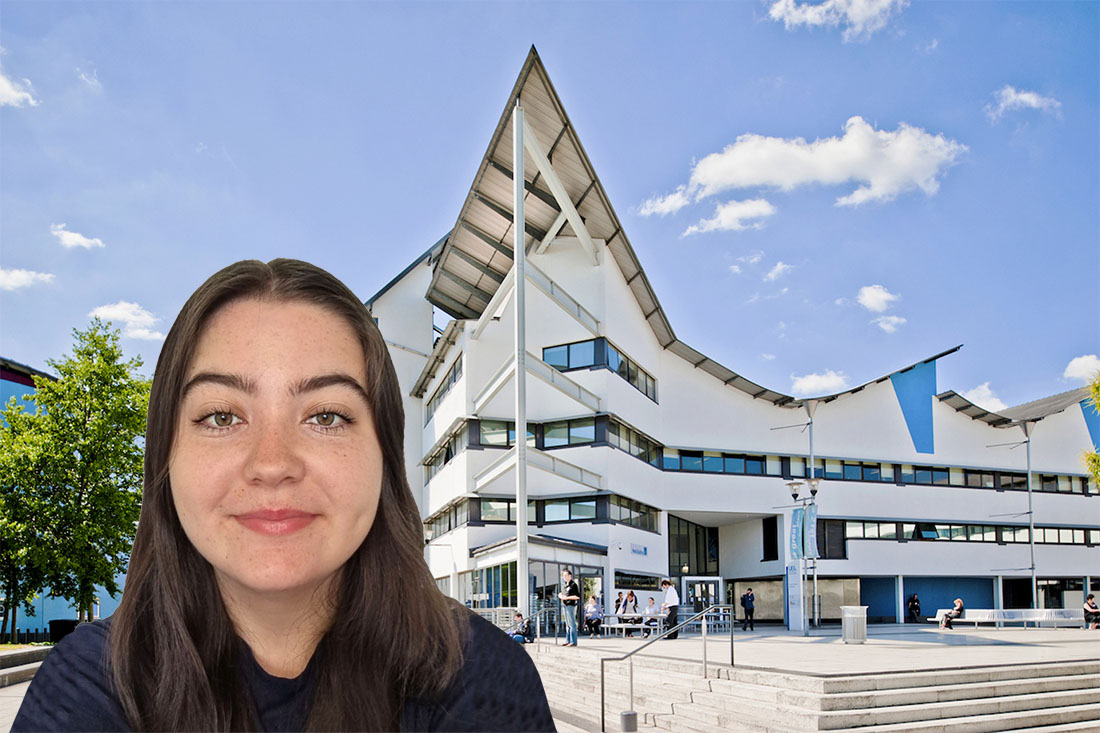 woman on UEL Docklands Campus