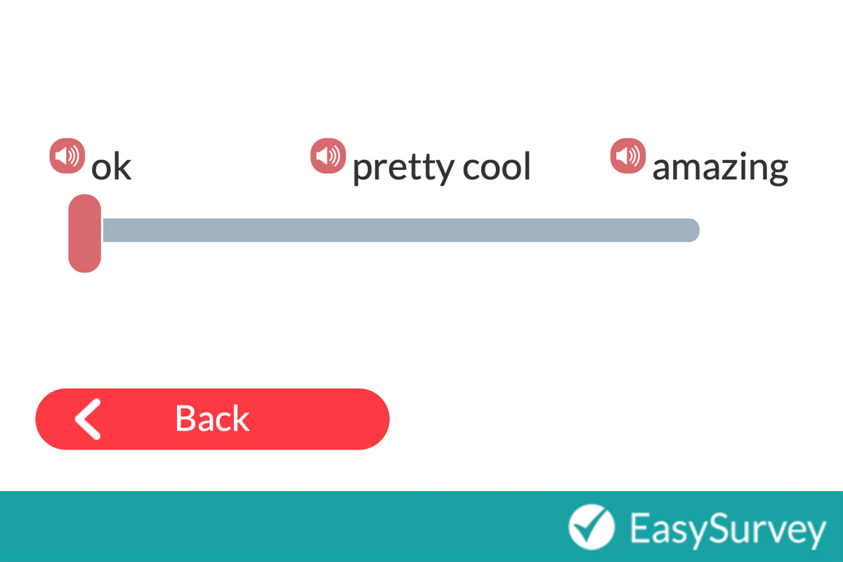 EasySurvey rating scale question