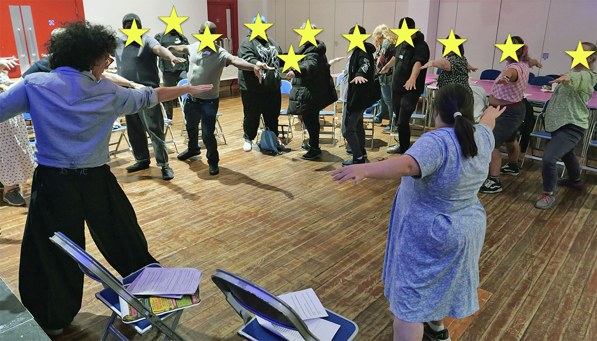 group standing in semi-circle