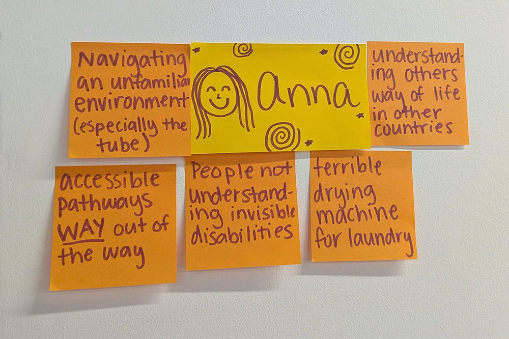 post-it notes with feedback