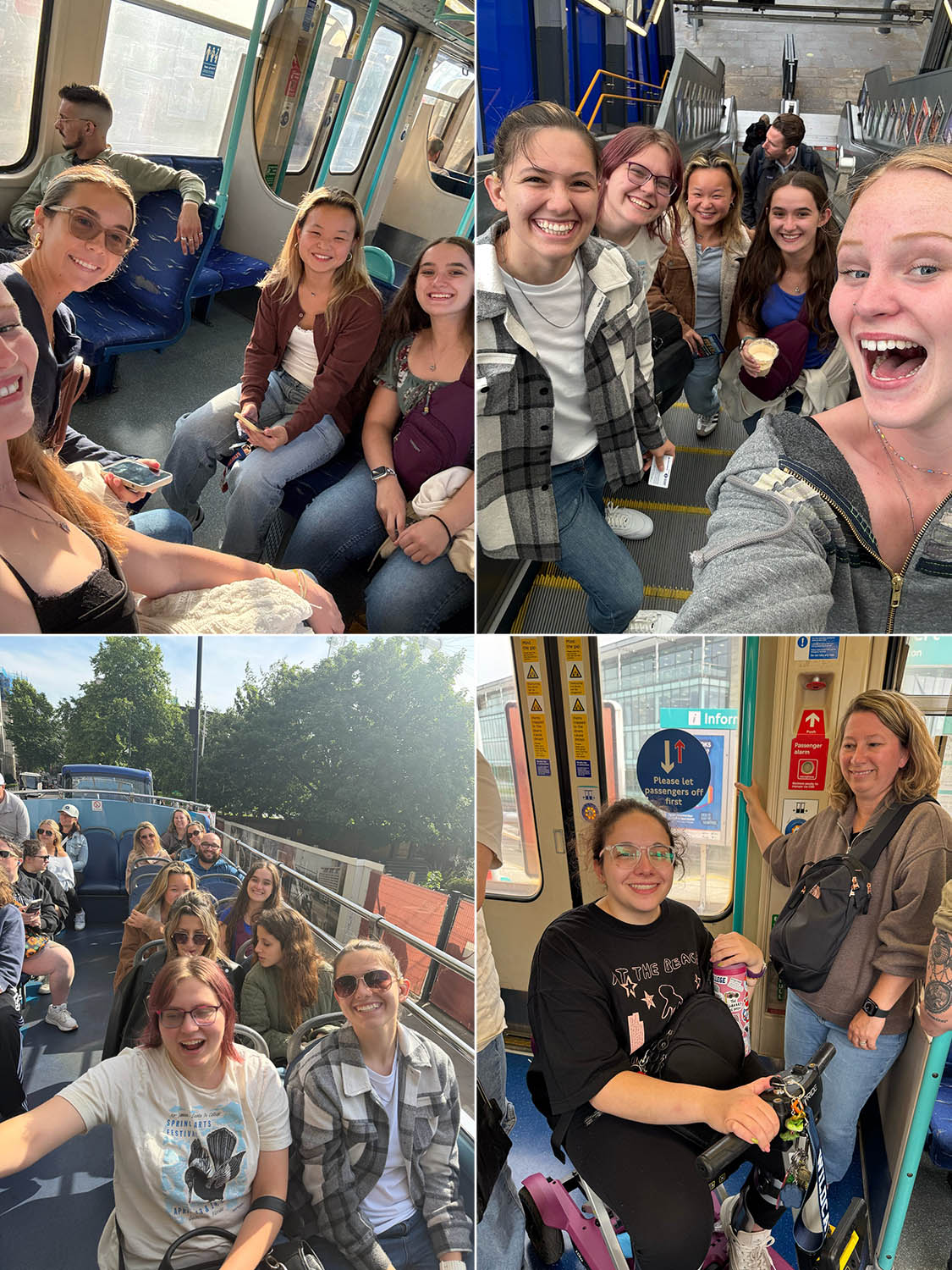 young people on public transport